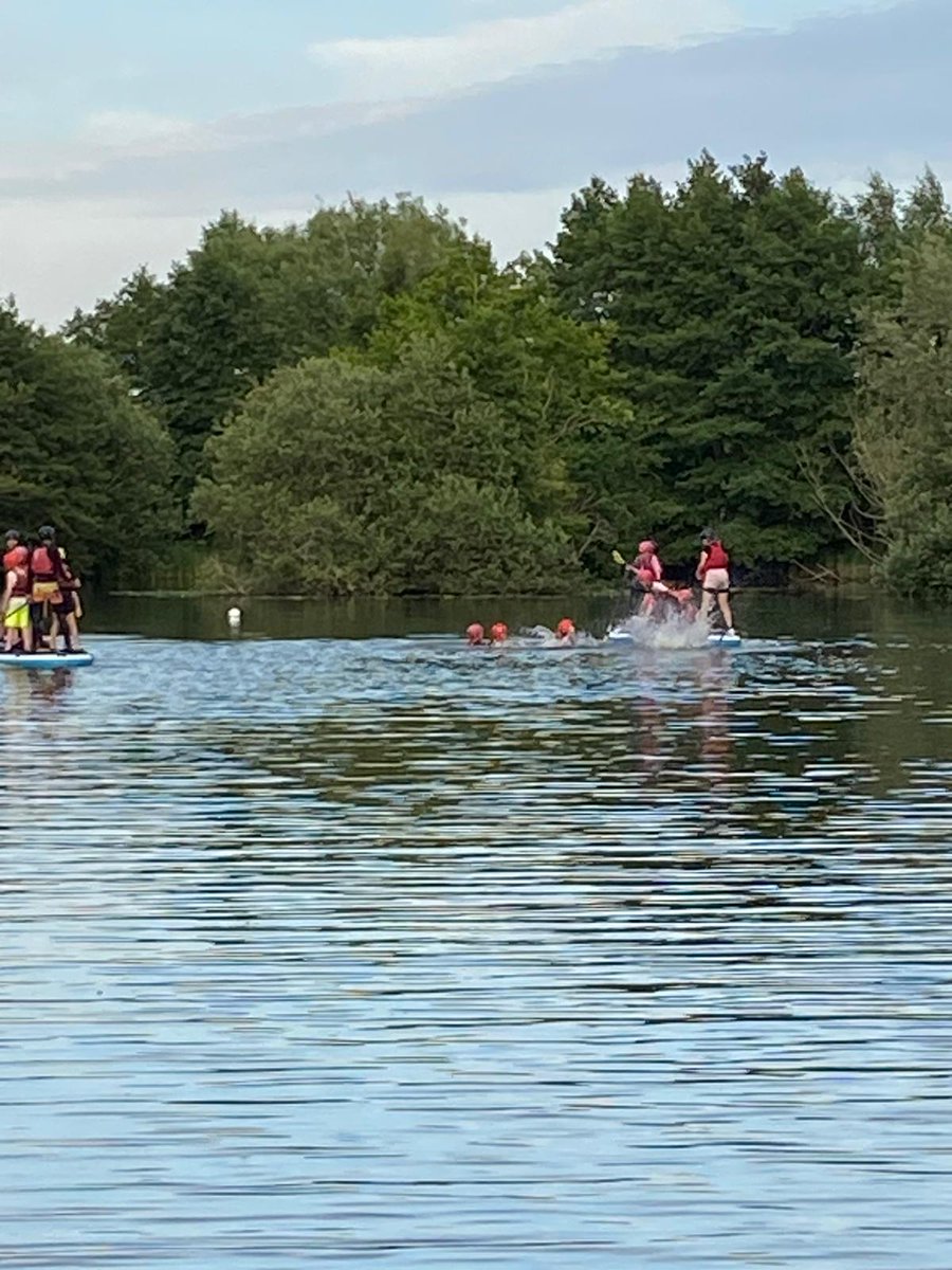 DivineSaviourCP's tweet photo. Great evening activity, giant stand up paddle boarding! All having showers and Getting ready for bed! https://t.co/EWWD6gqfrx