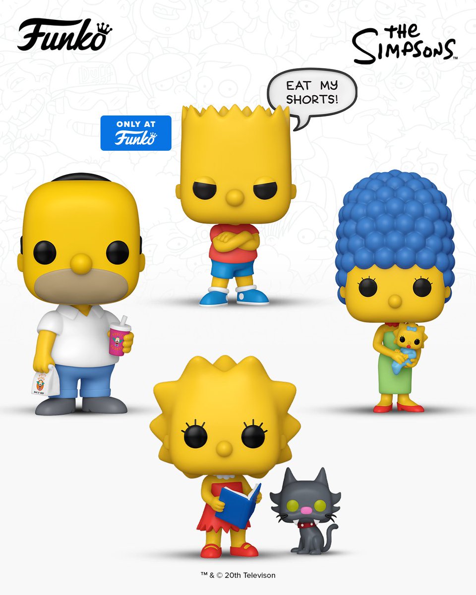 OriginalFunko's tweet image. Prediction: this POP! The Simpsons™ lineup will be making an appearance in your collection soon! 🍩 Bring home a classic for your POP! Television set with these new POP! collectibles. bit.ly/4kSTGHL

#Funko #FunkoPOP #TheSimpsons