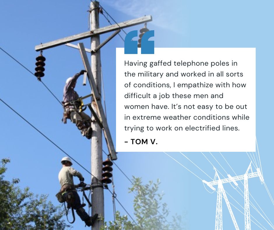 illuminatingco's tweet photo. Our crews work in all sorts of conditions to restore power. Here's some customer kudos for their extraordinary efforts: https://t.co/vmmsybkT4U