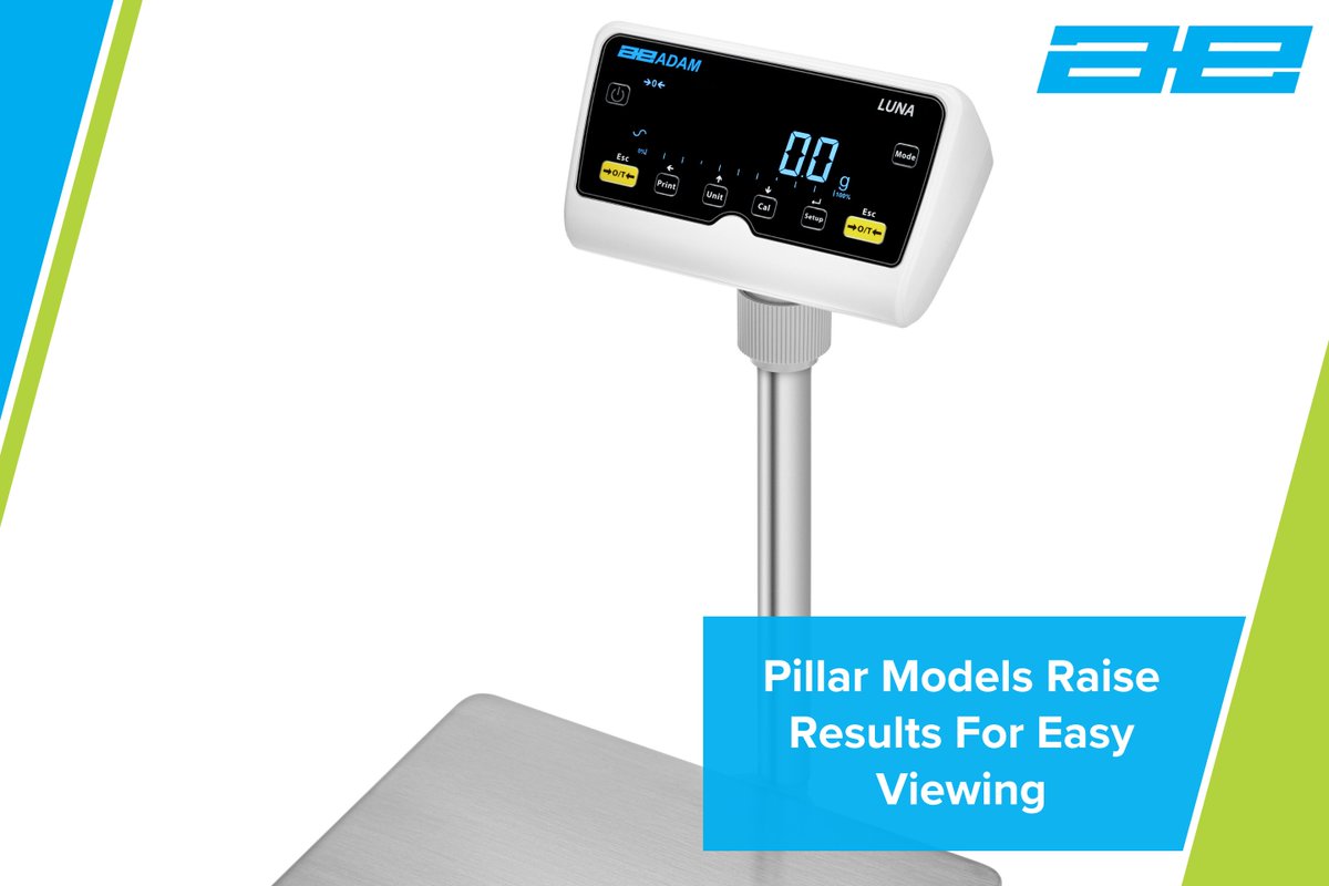 The Luna LBL offers pillar models to raise the display above the pan, which is ideal when your sample blocks the screen or you're working with oversized containers: zurl.co/BBTmh #scales #balances #weight #luna