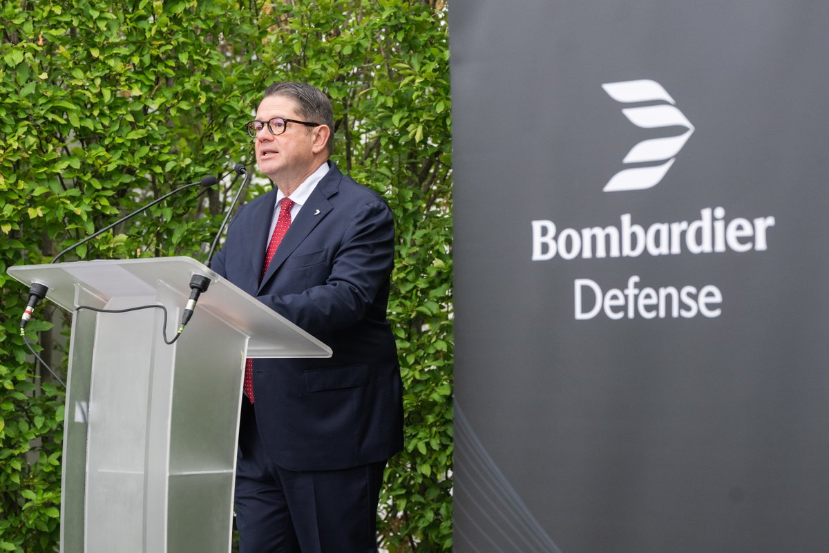 Bombardier's tweet image. The #ParisAirshow2025 provided a fantastic opportunity for a productive reception last week. With a stunning backdrop of downtown Paris, our #BombardierDefense team engaged with key advocates and partners in #aerospace and #defense. 

We are grateful for the leadership of