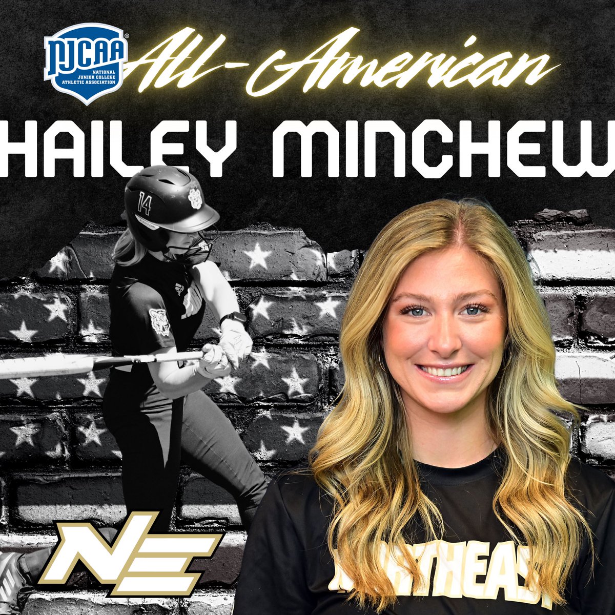 Northeast Tigers (@nemcctigers) on Twitter photo SB | <a href="/nemccsoftball/">NEMCCSOFTBALL</a> catcher Hailey Minchew is a <a href="/NJCAA/">NJCAA</a> All-American!
๐๐ ๐ฝ๐ฑ๐ฎ ๐๐พ๐ถ๐ซ๐ฎ๐ป๐ผ
๐ Program record 19 home runs
๐ Tied program record with 27 career homers
๐ Also led Tigers with 64 RBI
๐ Picked off/caught stealing 16 combined runners
๐ฏ #TigerTown SB | <a href="/nemccsoftball/">NEMCCSOFTBALL</a> catcher Hailey Minchew is a <a href="/NJCAA/">NJCAA</a> All-American!
๐๐ ๐ฝ๐ฑ๐ฎ ๐๐พ๐ถ๐ซ๐ฎ๐ป๐ผ
๐ Program record 19 home runs
๐ Tied program record with 27 career homers
๐ Also led Tigers with 64 RBI
๐ Picked off/caught stealing 16 combined runners
๐ฏ #TigerTown