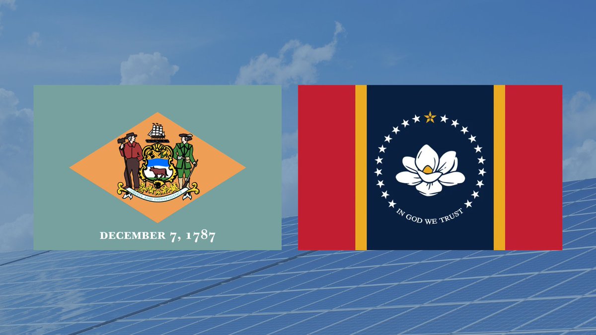 Public Service Commissions in two states started rulemakings in the past few weeks to review solar programs -- Delaware to revise its community solar rules, and Mississippi to repeal its rules on customer programs. ☀️ delafile.delaware.gov/CaseManagement…