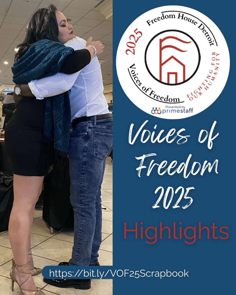 Our Voices of Freedom digital scrapbook is now live! 📖
Relive the powerful moments, inspiring performances, and joyful community that made the night unforgettable.
🎥 Go to bit.ly/VOF25Scrapbook or tap the link in our bio to explore!
#VoicesOfFreedom #FreedomHouseDetroit