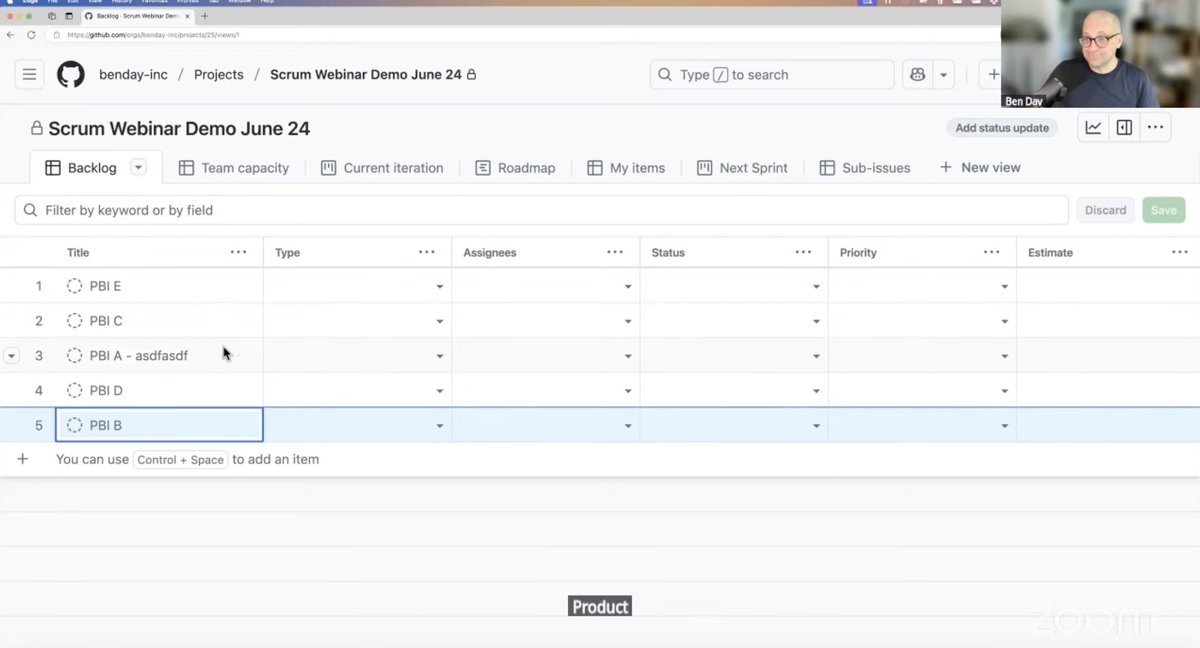 Scrumdotorg's tweet image. Using Scrum with GitHub Projects? In this ScrumPulse Webinar, PST Ben Day explores how to use GitHub Projects to implement Scrum in your software development process: ow.ly/oAVa50WfNgR #Scrum #GitHubProjects #SoftwareDevelopment #ScrumWebinar #ProjectManagement