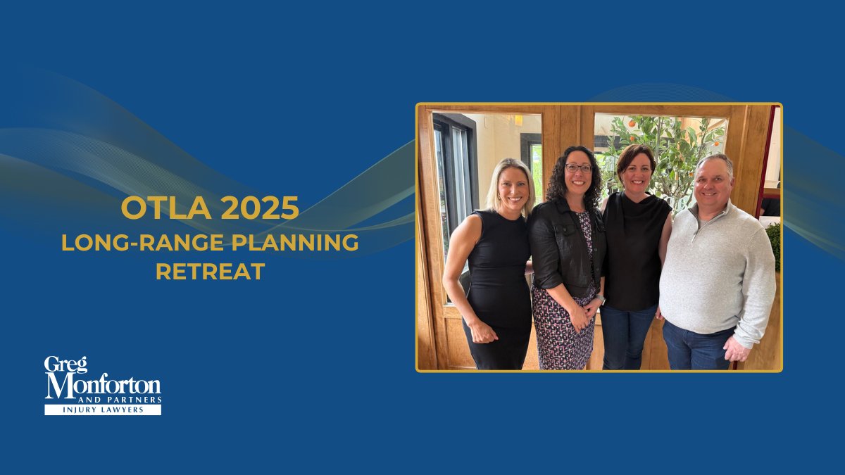 Three of our lawyers attended the 2025 OTLA Long-Range Planning retreat at Blue Mountain; an annual event for strategic reflection and collaborative discussion of advocacy initiatives in a serene environment.

#gregmonfortonandpartners #otlaca
gregmonforton.com/blog/otla-2025…