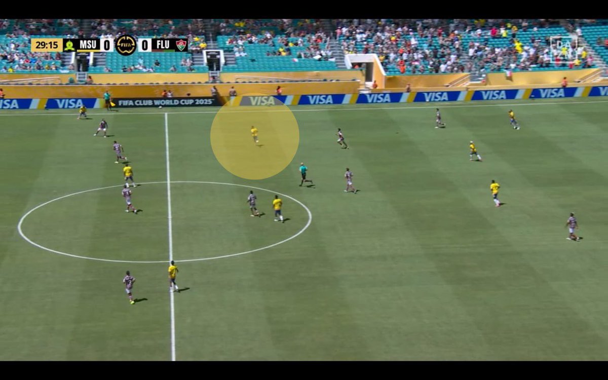 MakhubuSimanga's tweet image. I have a theory,Cardoso has a puzzle to solve 🧩 

In this game system, Zwane won’t be able to shine

I’ve watched how he plays off Ribeiro,he reads Ribeiro’s movements&amp;amp;adjusts his runs accordingly

The problem?Both players thrive in the same zones

#FIFACWC #tacticalanalysis