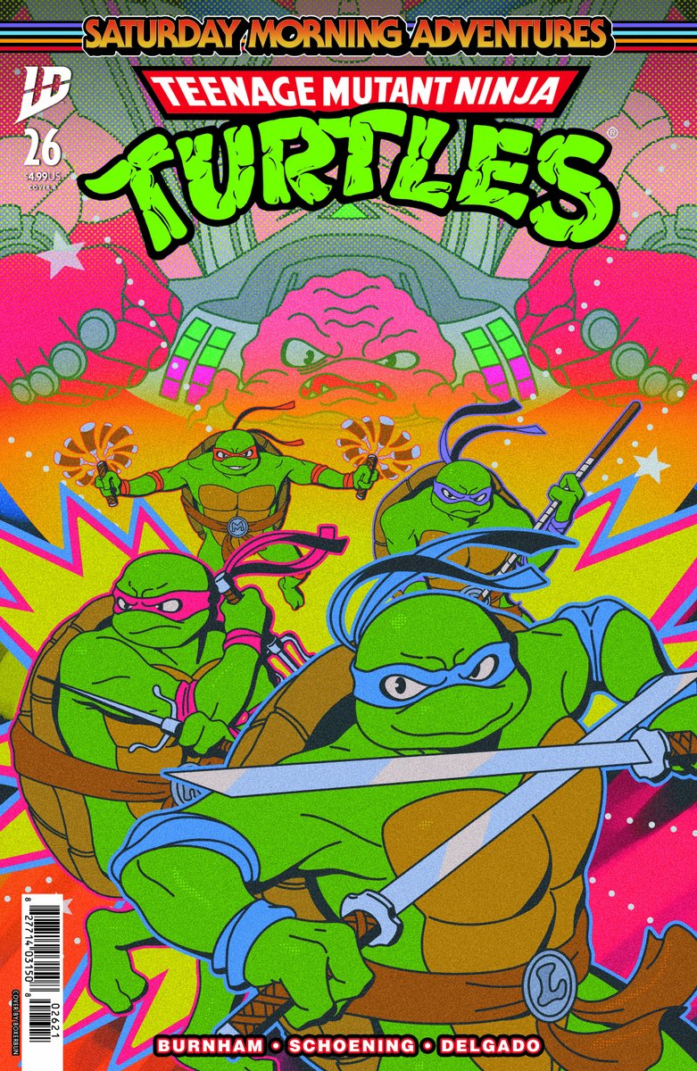 IDWPublishing's tweet photo. The ninja who goes by the name of #LotusBlossom has been blackmailed into stealing the #Turtles portable interdimensional portal.
Plus the #TMNT to deal with the rampaging mutants #Tokka and #Rahzar!
#TeenageMutantNinjaTurtles: #SaturdayMorningAdventures #26 is on sale! https://t.co/UXfQBadMYx