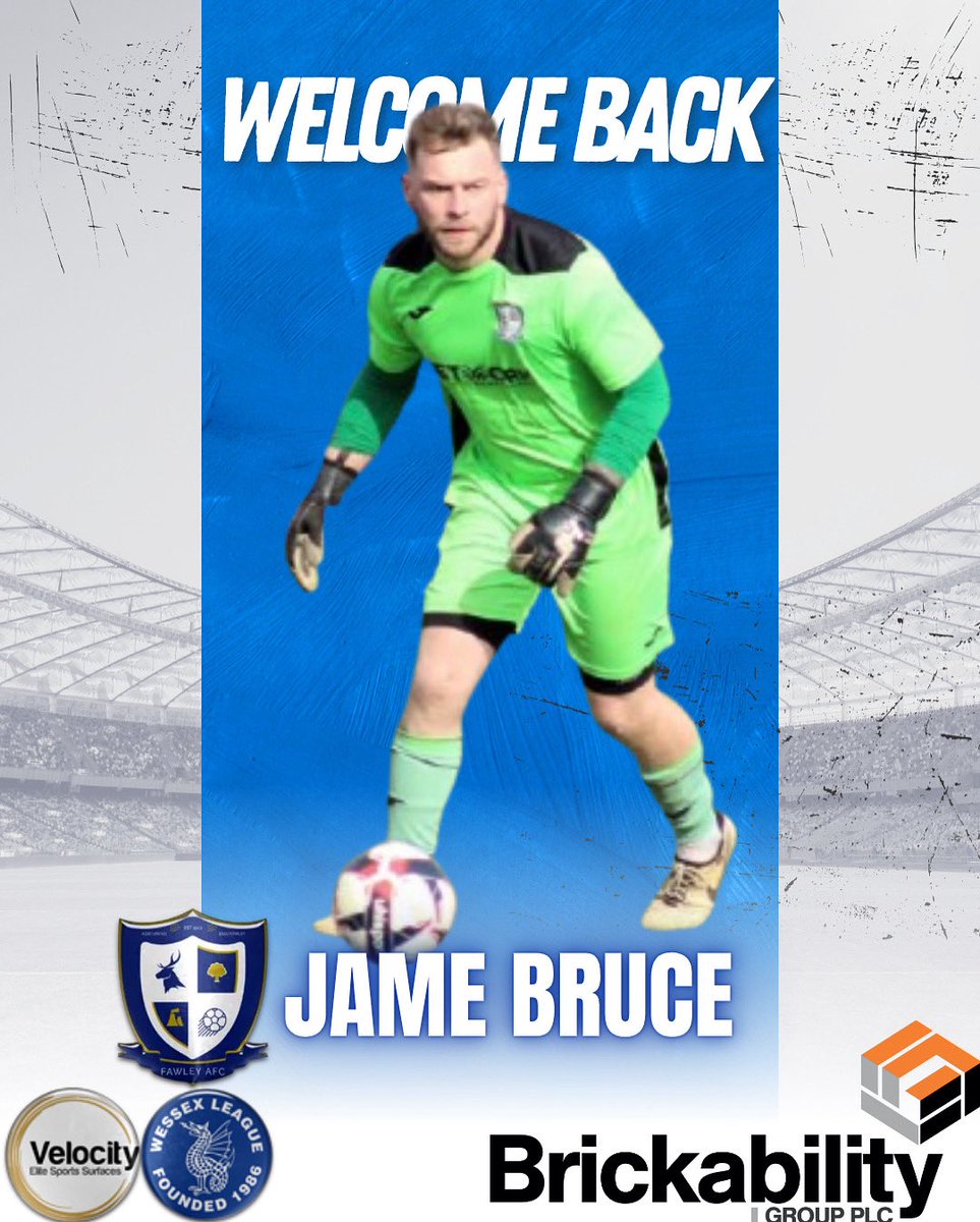 fawleyafc's tweet photo. #25/26squadupdate
Our third player to sign along the dotted line for the upcoming season is our number 1 Jamie Bruce who kept 6 clean sheets in 44 appearances last season.
#welcomebackjamie #uptheoilers https://t.co/max5WCJhX8
