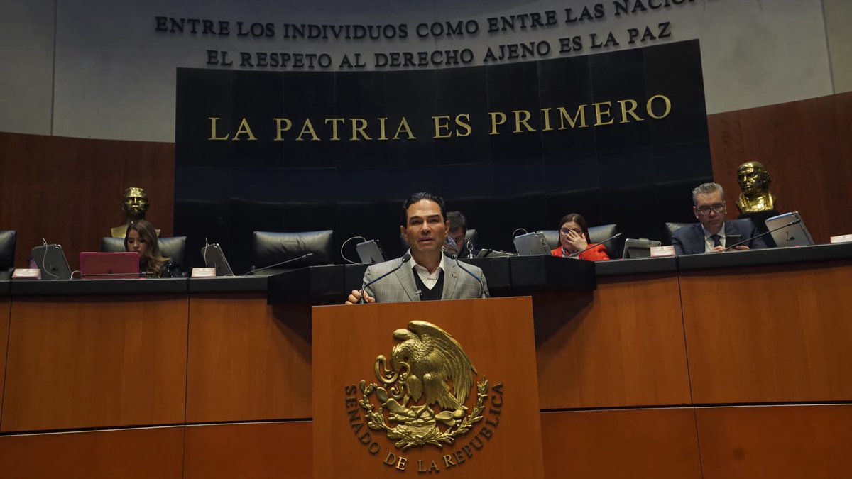Durante mi intervención en el <a href="/senadomexicano/">Senado de México</a> la tarde de hoy. 

#VargasSenador