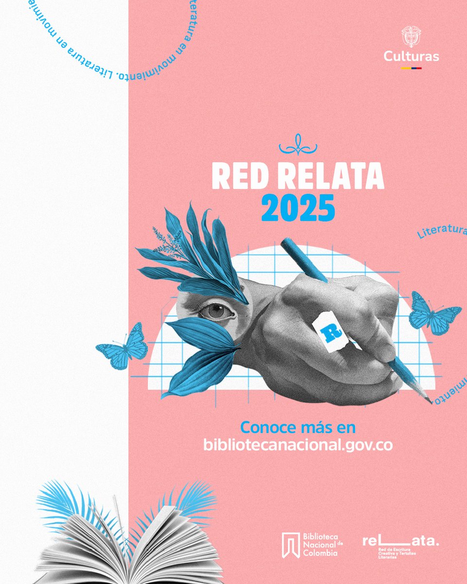 📗 ¡Ya está abierta la convocatoria Red Relata 2025!

¿Lideras un taller de escritura creativa o una tertulia literaria? ¡Haz parte de la comunidad de lectura y escritura más grande de Colombia! 

Conoce las bases de la convocatoria en convocatoria en  bibliotecanacional.gov.co/es-co/activida…