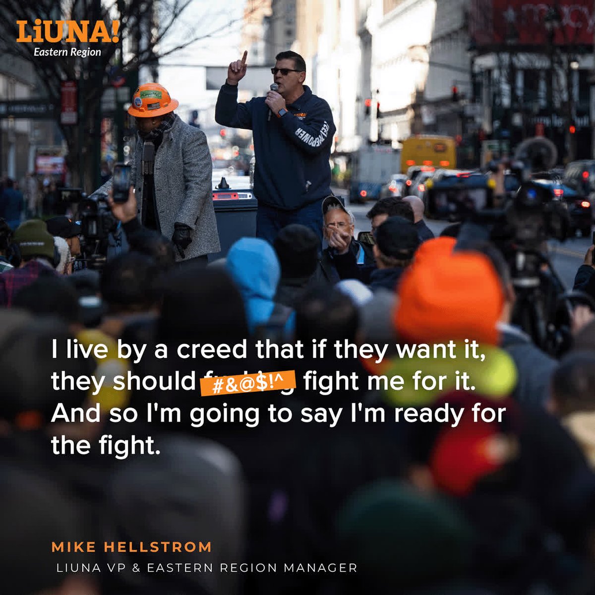 Laborers Local 199 (@liunalocal199) on Twitter photo 🗣️ <a href="/LIUNA/">LIUNA</a> VP <a href="/whosescity/">Mike Hellstrom</a> with some #WednesdayMotivation out of the <a href="/NYSAFLCIO/">NYS AFL-CIO // #UnionStrong</a> <a href="/cornellilr/">Cornell ILR School</a> #reunion:
"I live by a creed that if they want it, they should f*****g fight me for it. And so I'm going to say I'm ready for the fight."
More:
ilr.cornell.edu/worker-institu… 🗣️ <a href="/LIUNA/">LIUNA</a> VP <a href="/whosescity/">Mike Hellstrom</a> with some #WednesdayMotivation out of the <a href="/NYSAFLCIO/">NYS AFL-CIO // #UnionStrong</a> <a href="/cornellilr/">Cornell ILR School</a> #reunion:
"I live by a creed that if they want it, they should f*****g fight me for it. And so I'm going to say I'm ready for the fight."
More:
ilr.cornell.edu/worker-institu…