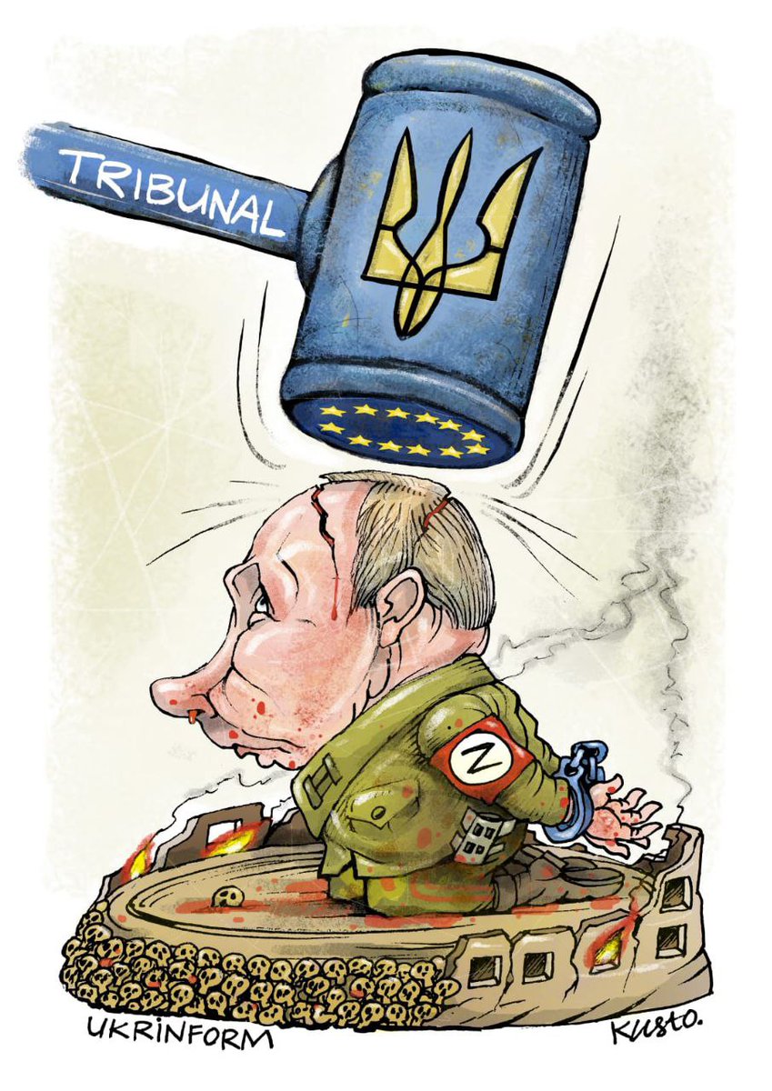 Сьогодні відбулося історичне підписання угоди про трибунал для російських злочинців 

🖌 Oleksiy Kustovsky для Укрінформу