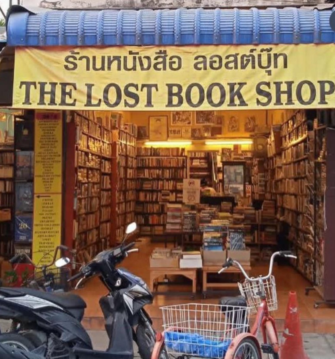 One of the bookshops I frequent in Chiang Mai.