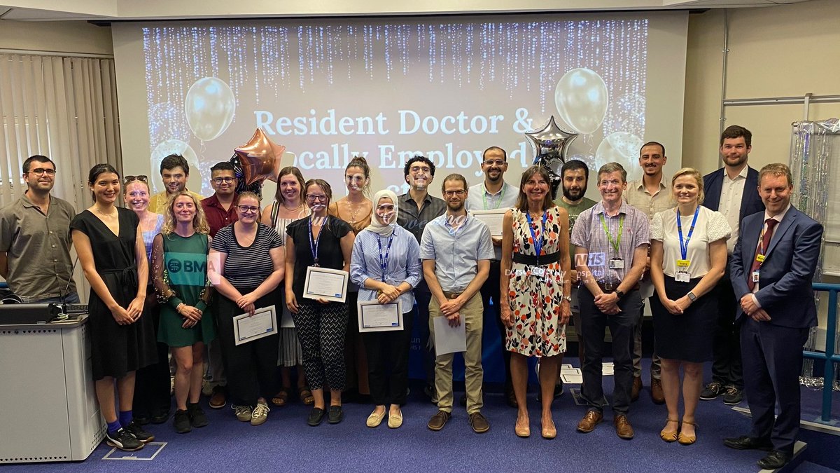 Dr Cheska Ball (@drcheskaball) on Twitter photo I had a brilliant evening last week hosting the very first Resident Doctor Awards Ceremony 2025 at <a href="/DCHFT/">Dorset County Hospital NHS Foundation Trust</a>
Here are the fabulous Winners 🎖️🎉
(some winners were otherwise engaged with on-call bleeps so could not feature in the photo!) I had a brilliant evening last week hosting the very first Resident Doctor Awards Ceremony 2025 at <a href="/DCHFT/">Dorset County Hospital NHS Foundation Trust</a>
Here are the fabulous Winners 🎖️🎉
(some winners were otherwise engaged with on-call bleeps so could not feature in the photo!)