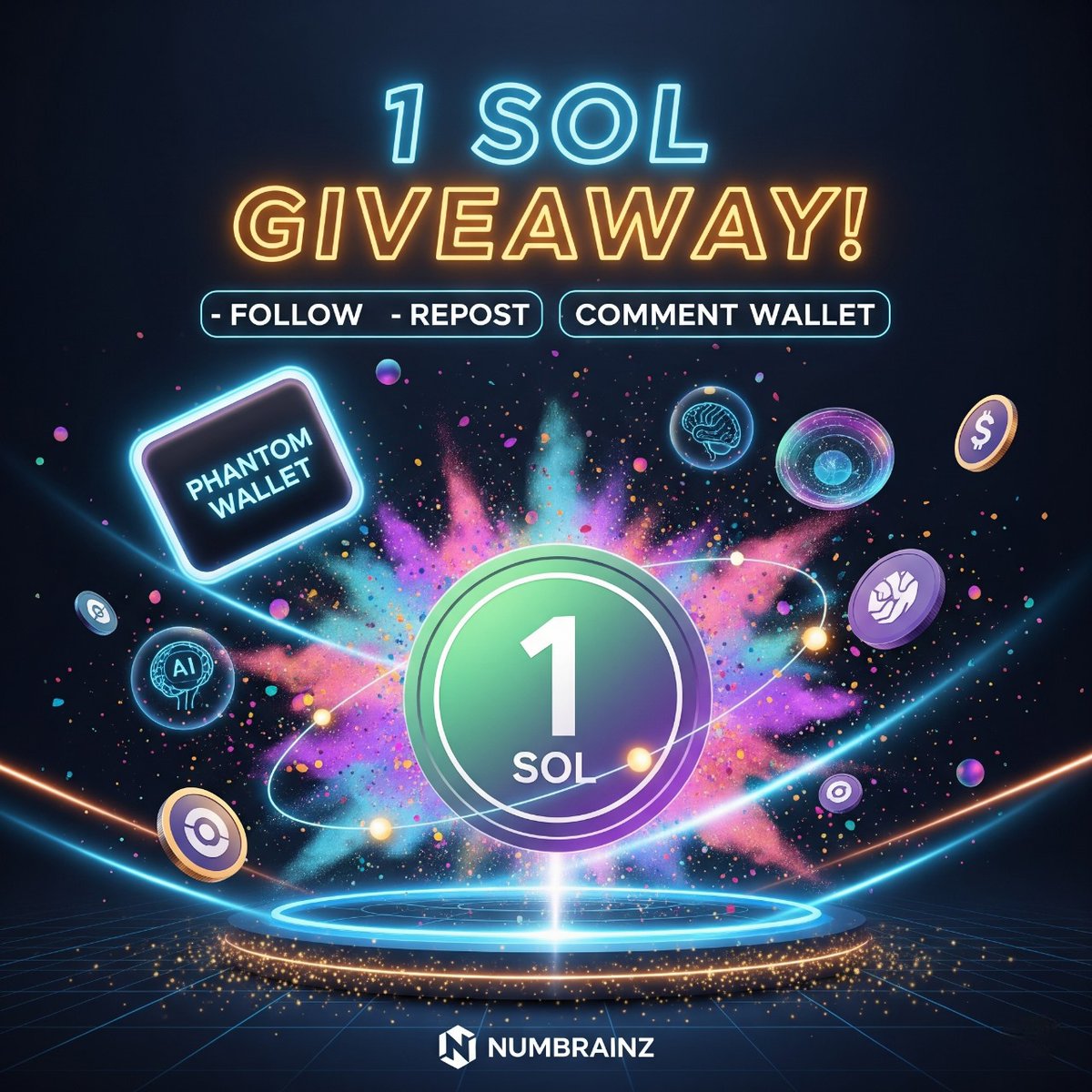 Numbrainz_Sol's tweet photo. **🚨 1 SOL GIVEAWAY ALERT! 🚨
We’re giving away 1 Solana to a lucky follower! 💸⚡
To enter:
1️⃣ Follow @Numbrainz
2️⃣ Repost this tweet 🔁
3️⃣ Comment your Phantom wallet address 👜
Winner will be picked at random during launch week! 🧠🚀

Telegram:-https://t.co/Bpf1v3PWKL
Website:-https://t.co/PjXSgtVata

#Numbrainz #SolanaGiveaway #CryptoCommunity #NBZ #Solana #memecoin #CryptoLaunch #DeFiConnect #DEX #Bitcoin