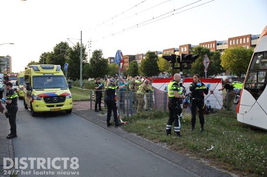 Voetganger aangereden door tram in Den Haag