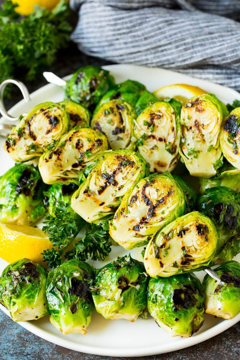 Grilled Brussels Sprouts! dinneratthezoo.com/grilled-brusse…