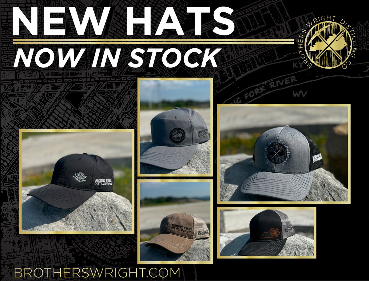 New hats just dropped.

Five brand new Brothers Wright Distilling Co. styles are now in stock and available on our website. From classic leather patches to bold embroidered logos, there’s a look for everyone.

Check them out and grab your favorite.

[Link to shop in comments]