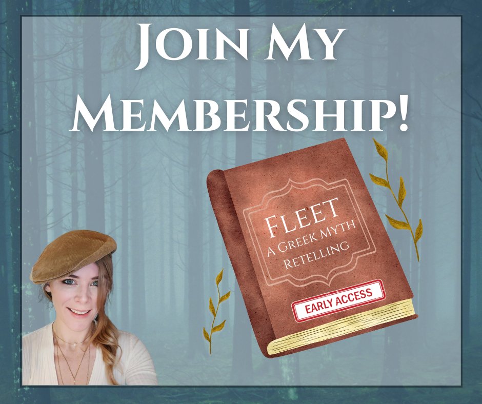 Currently members get early access to my unpublished, Greek myth retelling, Fleet, along with a variety of other perks!

Check out my Patreon membership here: patreon.com/c/KatharineEWi…

#KatharineEWibell #Patreon #books #fantasy #earlyaccess #fantasybooks