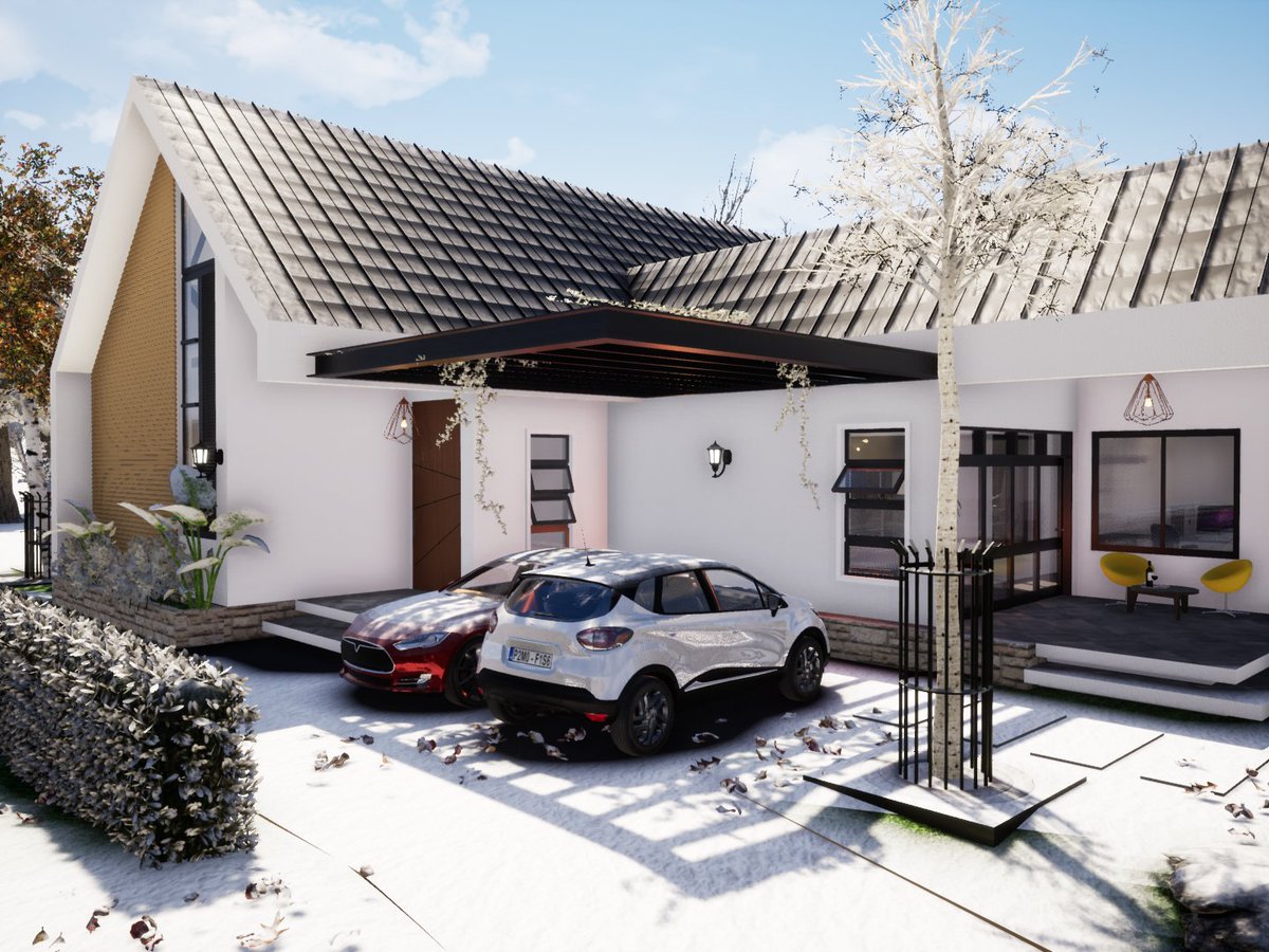 kreative_ug's tweet image. This project blends minimalist charm with timeless Scandinavian warmth — a cozy bungalow where clean lines, natural light, and functional elegance meet😊
#ScandinavianDesign #BungalowLiving #MinimalistArchitecture #ModernHome