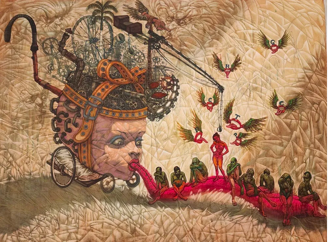 msabine900's tweet image. #VictorHeurtaBatista #Cuban #Contemporary #SurrealismoTropical
Victor Heurta Batista (b. 1972) 
LA LENGUA, 2022 
Acrylic on canvas