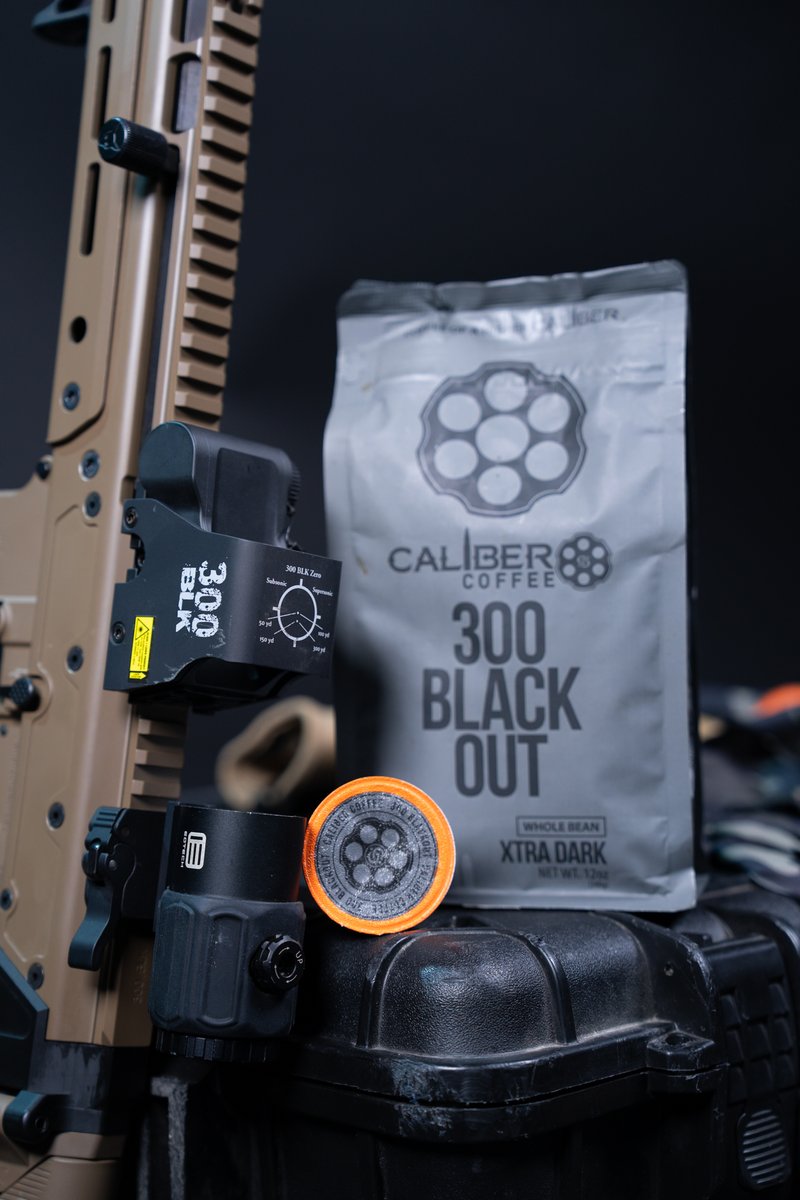 Tactical meets tasty. 300 Black Out is brewed for bold missions and brutal mornings.  

#calibercoffee #freedom #coffee #veteranowned #freedomineverycup #americanmade