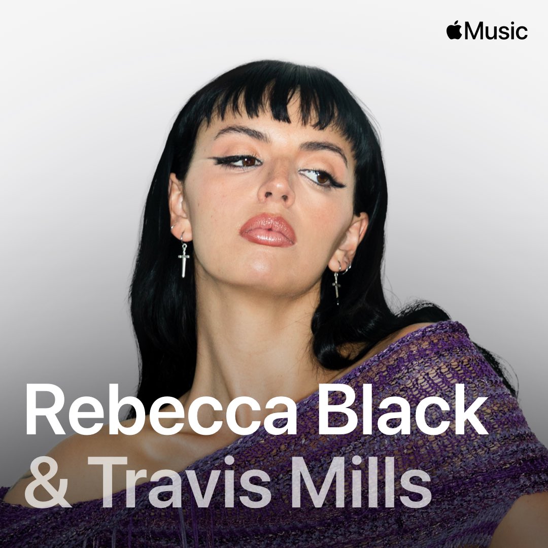 MsRebeccaBlack's tweet image. Listen to my convo with @travismills on @applemusic 1 at 4 PM PST. Listen live: apple.co/3xy7jVu