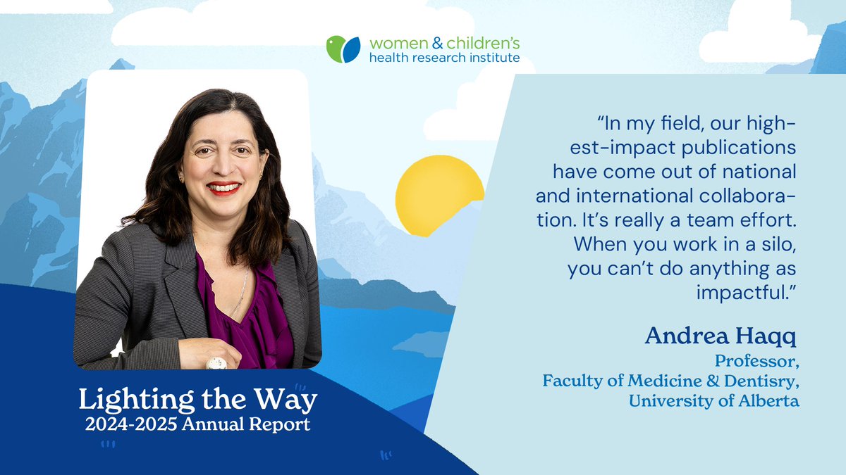 Women & Children's Health Research Institute (@wchriuofa) on Twitter photo Researcher Andrea Haqq oversees the Edmonton sites of an international study of mothers with diabetes and their children that aims to improve health outcomes for both.
WCHRI’s research study management and clinical trials teams support the sites, with backing from <a href="/StolleryKids/">Stollery Kids</a>. Researcher Andrea Haqq oversees the Edmonton sites of an international study of mothers with diabetes and their children that aims to improve health outcomes for both.
WCHRI’s research study management and clinical trials teams support the sites, with backing from <a href="/StolleryKids/">Stollery Kids</a>.