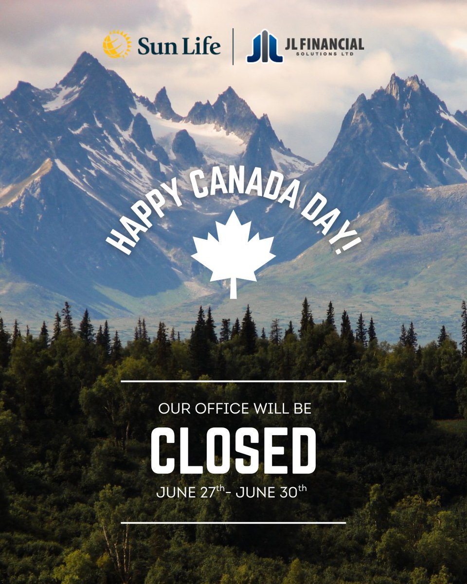 Happy Canada Day! 

Our office will be closed June 27th - June 30th. Have a great weekend!
