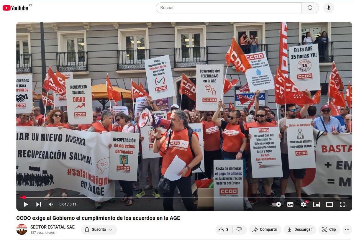 <a href="/FSCdeCCOO/">FSC-CCOO</a> <a href="/CCOOMadrid/">CCOO de Madrid</a> <a href="/mintradigital/">Ministerio Transformación Digital Función Pública</a> <a href="/Haciendagob/">Ministerio de Hacienda</a> <a href="/oscarlopeztwit/">Oscar López Agueda</a> <a href="/M_Presidencia/">Ministerio de la Presidencia, Justicia y R. Cortes</a> <a href="/CCOO_CSIC/">CCOO-CSIC</a> <a href="/CCOO_Prisiones/">CCOO_Prisiones</a> <a href="/ccooine/">CCOO INE #25N</a> <a href="/EPMadrid/">Europa Press Madrid</a> <a href="/CCOO_FSCMadrid/">CCOO-FSC Madrid</a> <a href="/CCOOMiterdMapa/">MiterdMapaCCOO</a> <a href="/CCOOinterior/">CCOO Interior</a> <a href="/ccoomeh/">CCOO MEH</a> <a href="/FomentoCCOO/">Sección Sindical de CCOO en Ministerio Transportes</a> Por si quieres ver el vídeo en YouTube de la concentración de CCOO en el Ministerio de Hacienda:

youtu.be/7gD6aSmNpR4?si…