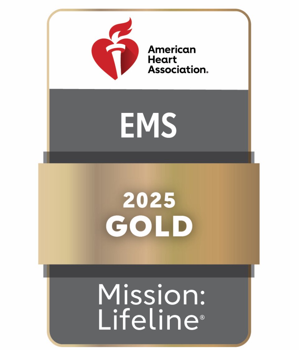 mpv603's tweet image. For the 3rd consecutive year, we’ve earned the @American_Heart Mission Lifeline: EMS Gold award which demonstrates our adherence to the latest research based clinical practices to support better outcomes for our patients. 🚑