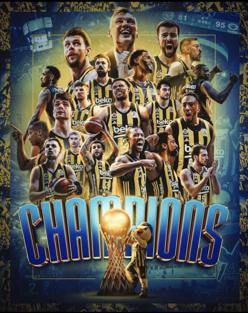 Şampiyon Fenerbahçe Beko! 🏆

Türkiye Sigorta Basketbol Süper Ligi’nde sezonu zirvede tamamlayan Fenerbahçe Beko’yu tebrik ediyor.💛💙
