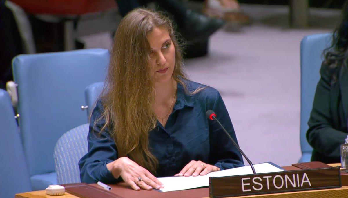 ru is the only #UNSC Permanent Member ever listed in the SRSG-CAAC list of shame. ru’s crimes will not go unpunished. Accountability is the key to end and prevent grave violations against children in situations of armed conflict. 
🇪🇪 full statement 👉 un.mfa.ee/statement-at-u…