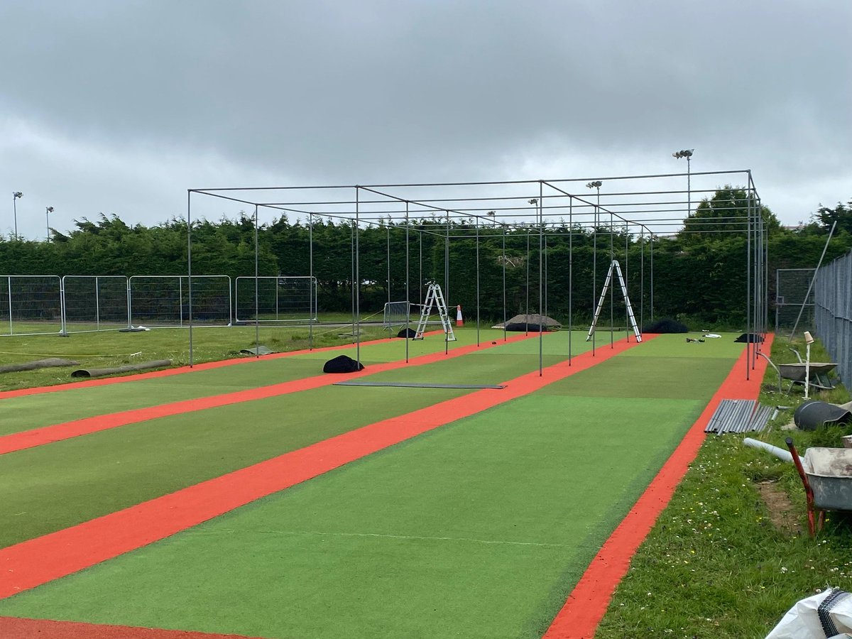 Cork Harlequins CC (@quinscc) on Twitter photo Great to see our new Triple Bay Nets taking shape.
This has been undertaken by <a href="/DAPTcricket/">John</a> and club volunteers over the past months.
Not long until the first ball is bowled.
<a href="/cricketireland/">Cricket Ireland</a> <a href="/MunsterCricket/">Munster Cricket</a> Great to see our new Triple Bay Nets taking shape.
This has been undertaken by <a href="/DAPTcricket/">John</a> and club volunteers over the past months.
Not long until the first ball is bowled.
<a href="/cricketireland/">Cricket Ireland</a> <a href="/MunsterCricket/">Munster Cricket</a>
