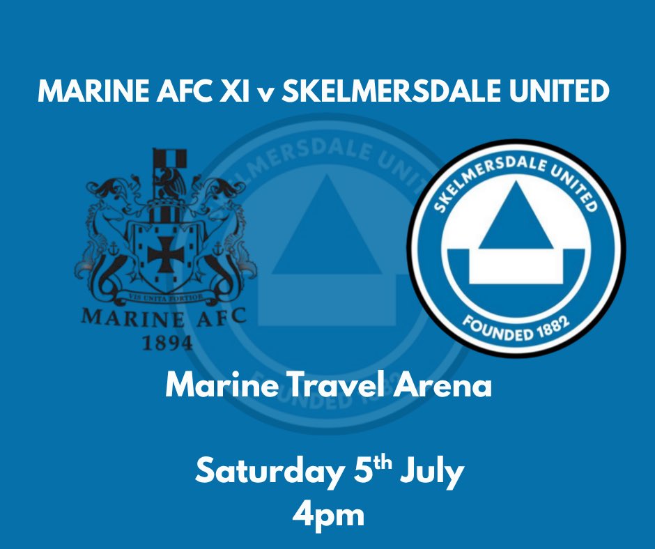 Skelmersdale United FC (@skemutdofficial) on Twitter photo 📣 Friendly!!
Mark your calendars - Saturday July 5th we play a <a href="/MarineAFC/">Marine Football Club</a> XI at the Marine Travel Arena.
Get on down and get behind the Blueboys 📣 Friendly!!
Mark your calendars - Saturday July 5th we play a <a href="/MarineAFC/">Marine Football Club</a> XI at the Marine Travel Arena.
Get on down and get behind the Blueboys