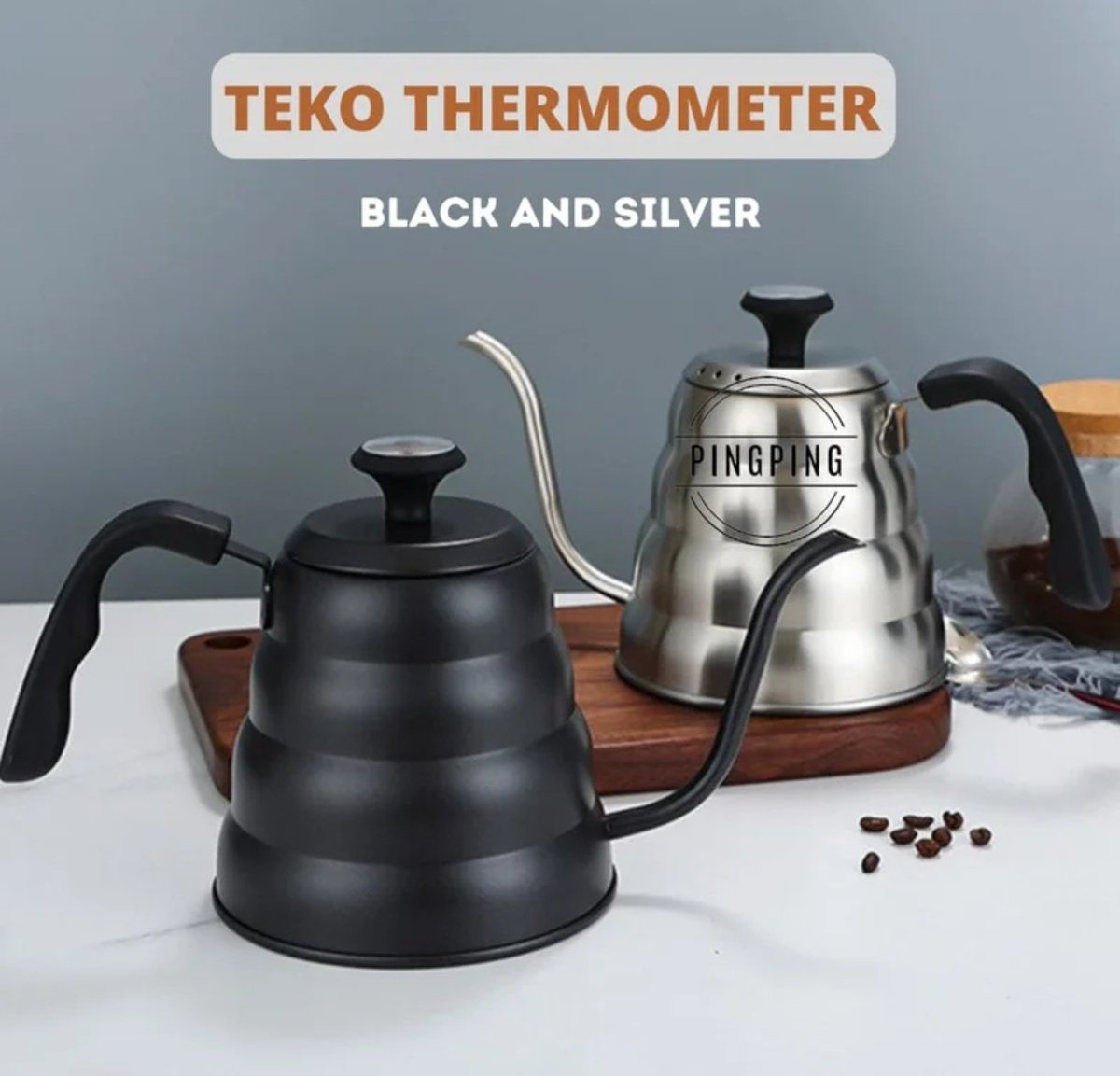 PINGPING - Teko Thermometer / Coffee Maker / Kettel V60 Drip Coffee Thermometer Cangkir Kopi 

vt.tokopedia.com/t/ZSkoynbSs/