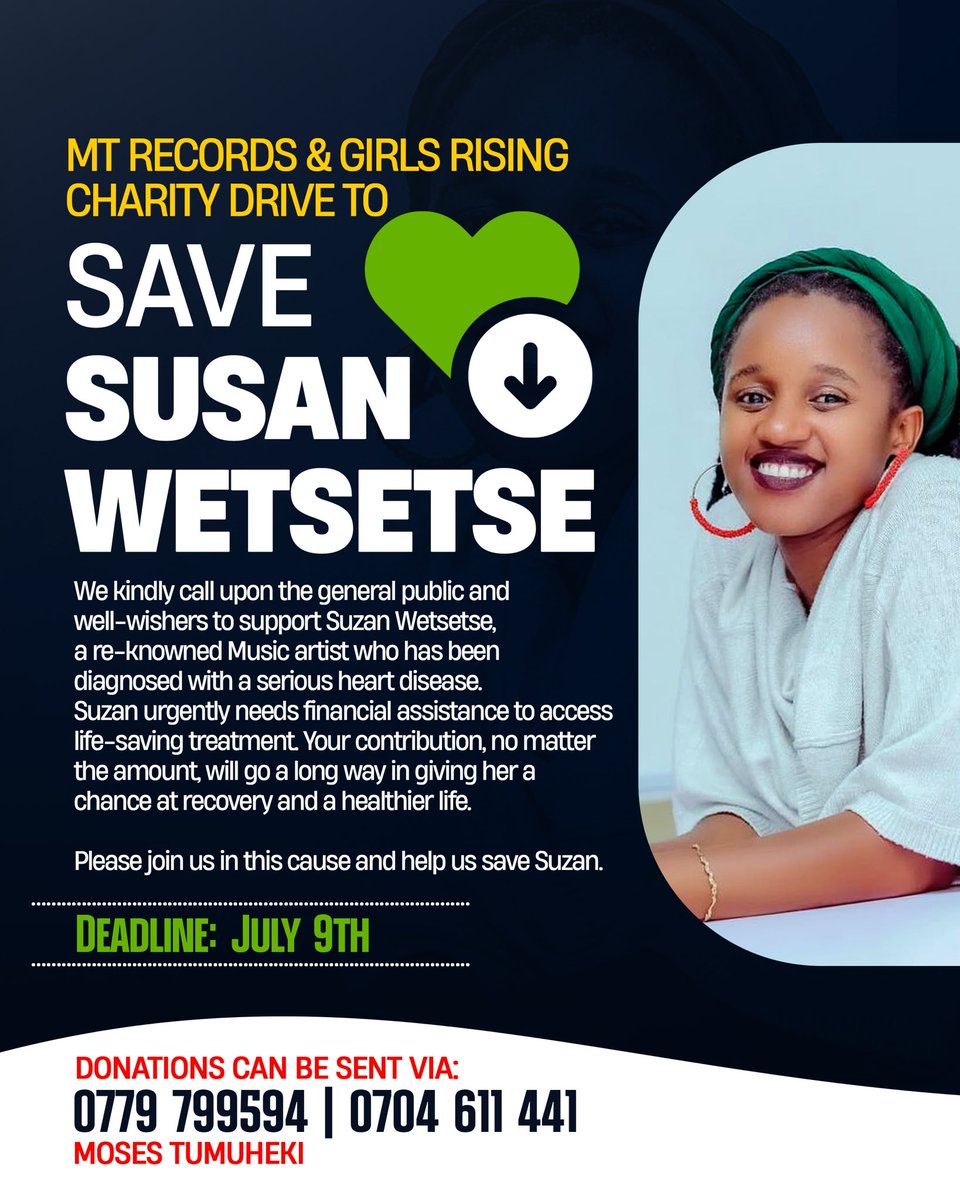 Astar 95✨ (@astarofficial01) on Twitter photo Kindest regards fam! Join us on this drive to save our sister <a href="/suzan_wetsetse/">VillageGirl</a> who’s not okay health wise 💚Get well soonest sis,our thoughts,prayers and love are with you,hopping you bounce back soon! Kindest regards fam! Join us on this drive to save our sister <a href="/suzan_wetsetse/">VillageGirl</a> who’s not okay health wise 💚Get well soonest sis,our thoughts,prayers and love are with you,hopping you bounce back soon!