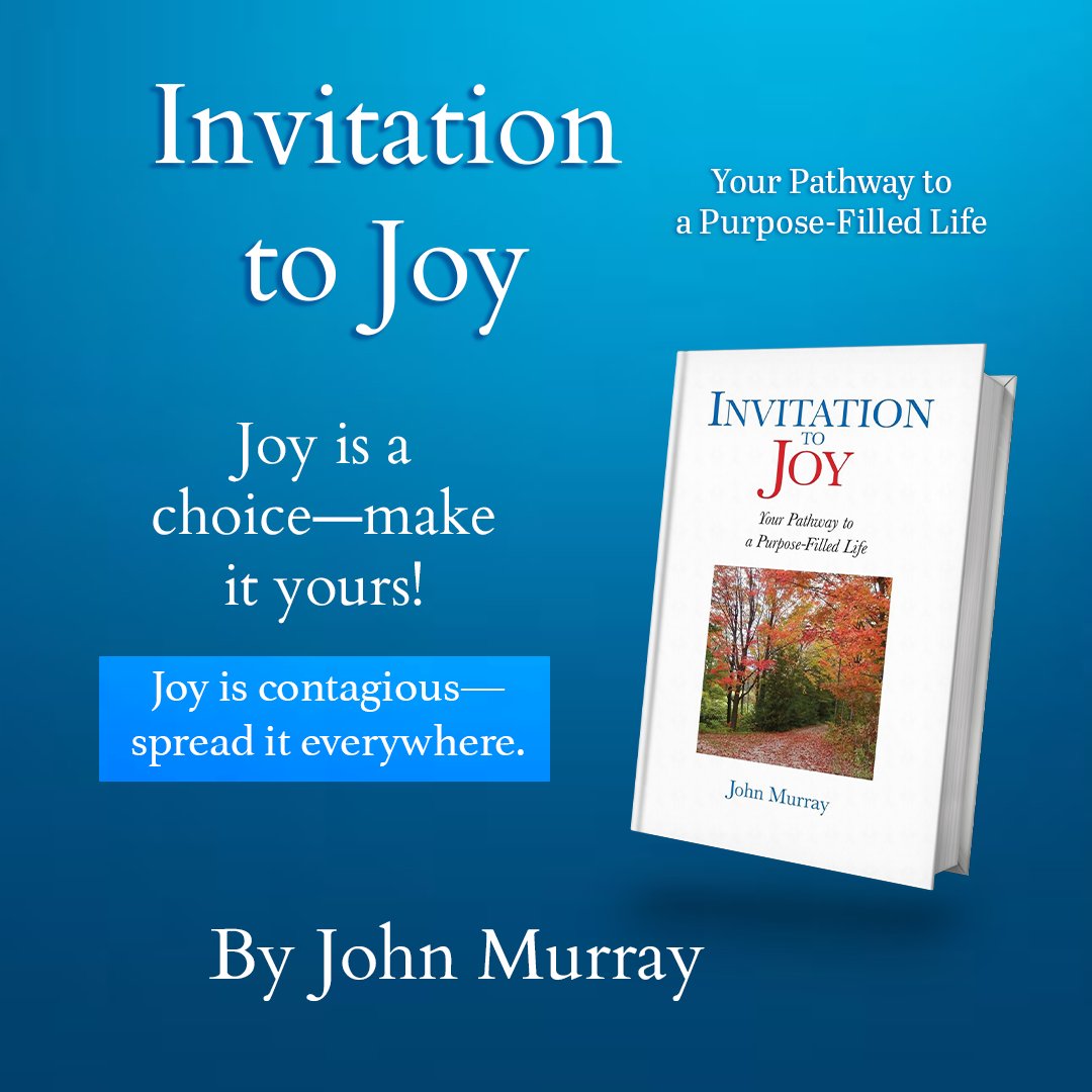 Daily Book Blogs ✨ (@dailybookblogs) on Twitter photo "In a world of pain, sorrow, and inequality, Invitation to Joy shows us how to find joy and purpose. John Murray’s reflections help us see the positives in the toughest of times." - David Daniels #PositiveLiving #Hope By <a href="/AuthorJMurray/">John Murray</a>
Available on - amazon.ca/dp/1773545299/ "In a world of pain, sorrow, and inequality, Invitation to Joy shows us how to find joy and purpose. John Murray’s reflections help us see the positives in the toughest of times." - David Daniels #PositiveLiving #Hope By <a href="/AuthorJMurray/">John Murray</a>
Available on - amazon.ca/dp/1773545299/