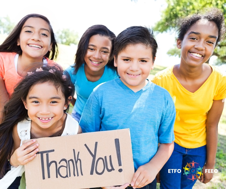 Thank you, elementary educators and education workers, for your dedication, commitment, and extra effort in Ontario classrooms.

All the hours you put into preparing and creating inclusive classrooms and delivering high-quality public education truly make a difference in