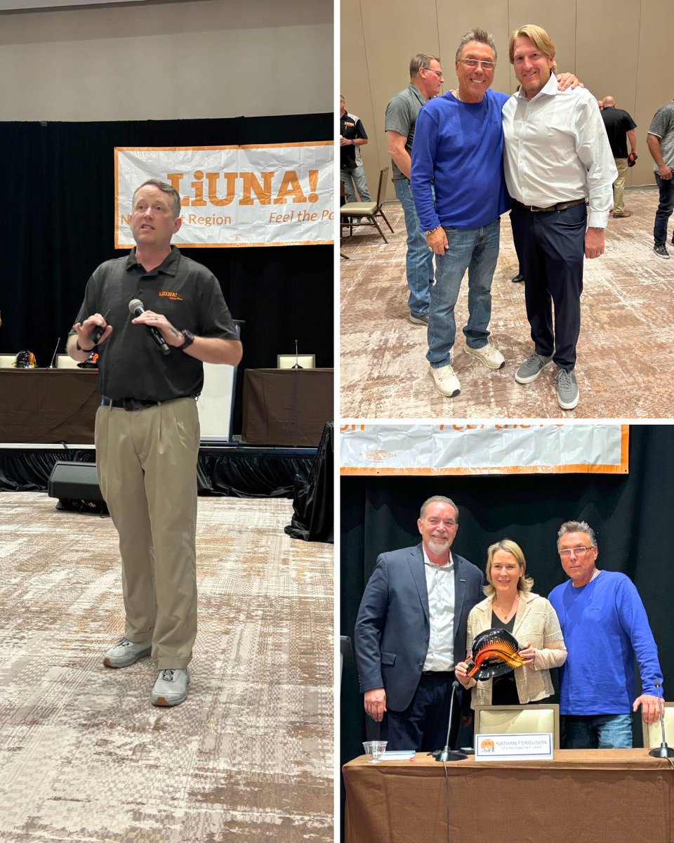 LHSFNA's tweet image. At today's Northwest Regional Conference, @GPBrentBooker spoke about the importance of communicating with members, being a part of their daily lives and making sure they know what LIUNA stands for. Advocating for members' health and safety is one way that LIUNA changes lives.