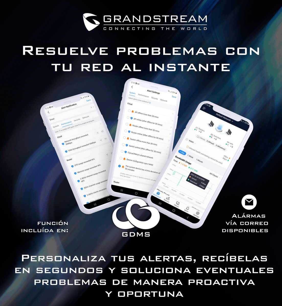 GrandLatam's tweet photo. 🚨 ¡Reacciona antes de que todos!
Con GDMS, configura alertas inteligentes y recibe notificaciones en segundos cuando algo cambie en tu red.
✅ Detecta
✅ Responde
✅ Soluciona
Todo de forma proactiva y oportuna, ¡desde cualquier lugar! 🌐 https://t.co/uiTHJJCk9n