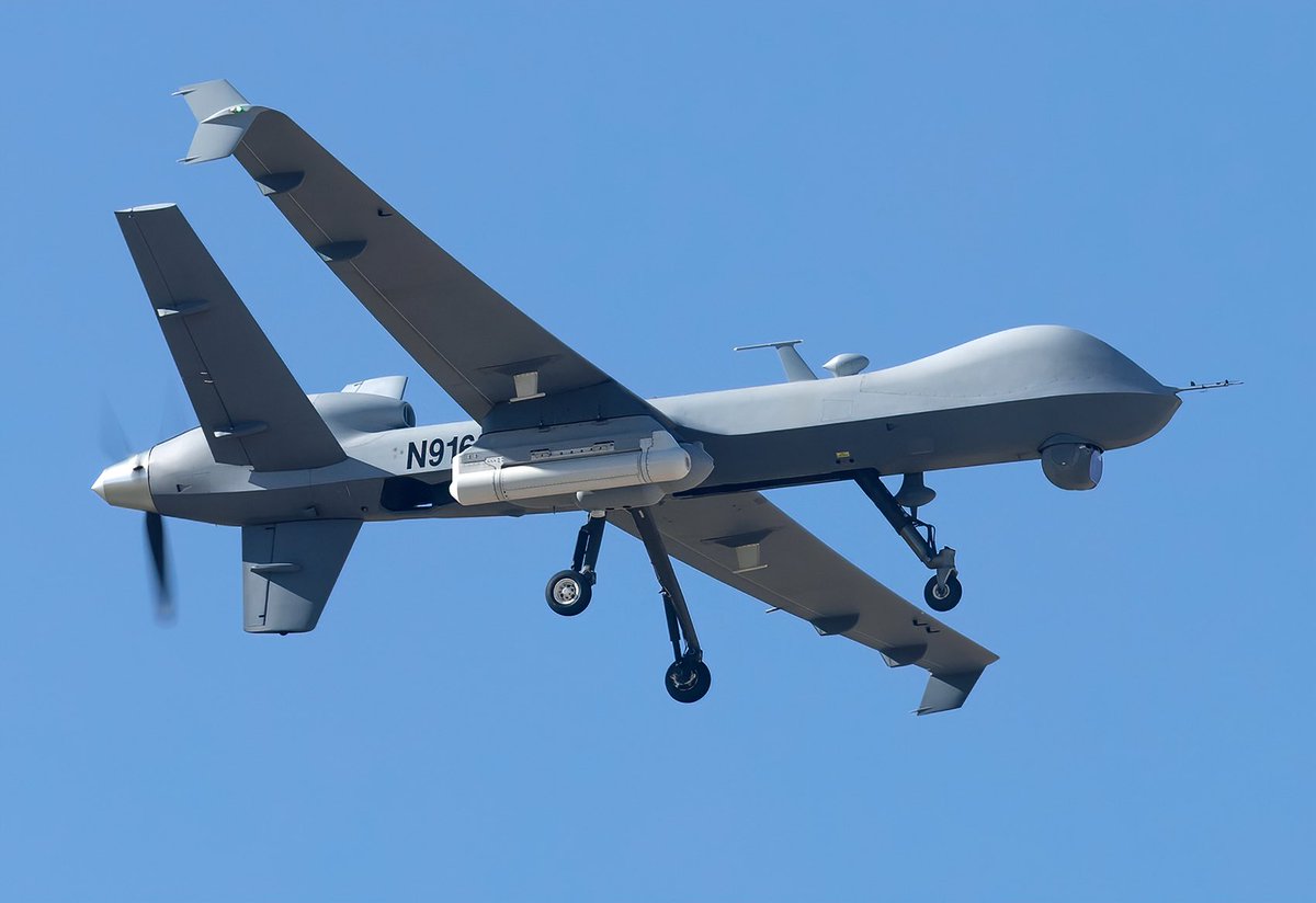 cay89455610's tweet image. One of the support drones used during the LA riots departing as TROY707.