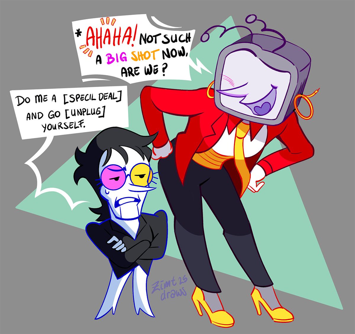 i too was infected........by yuri #deltarune #spamtenna #tenna