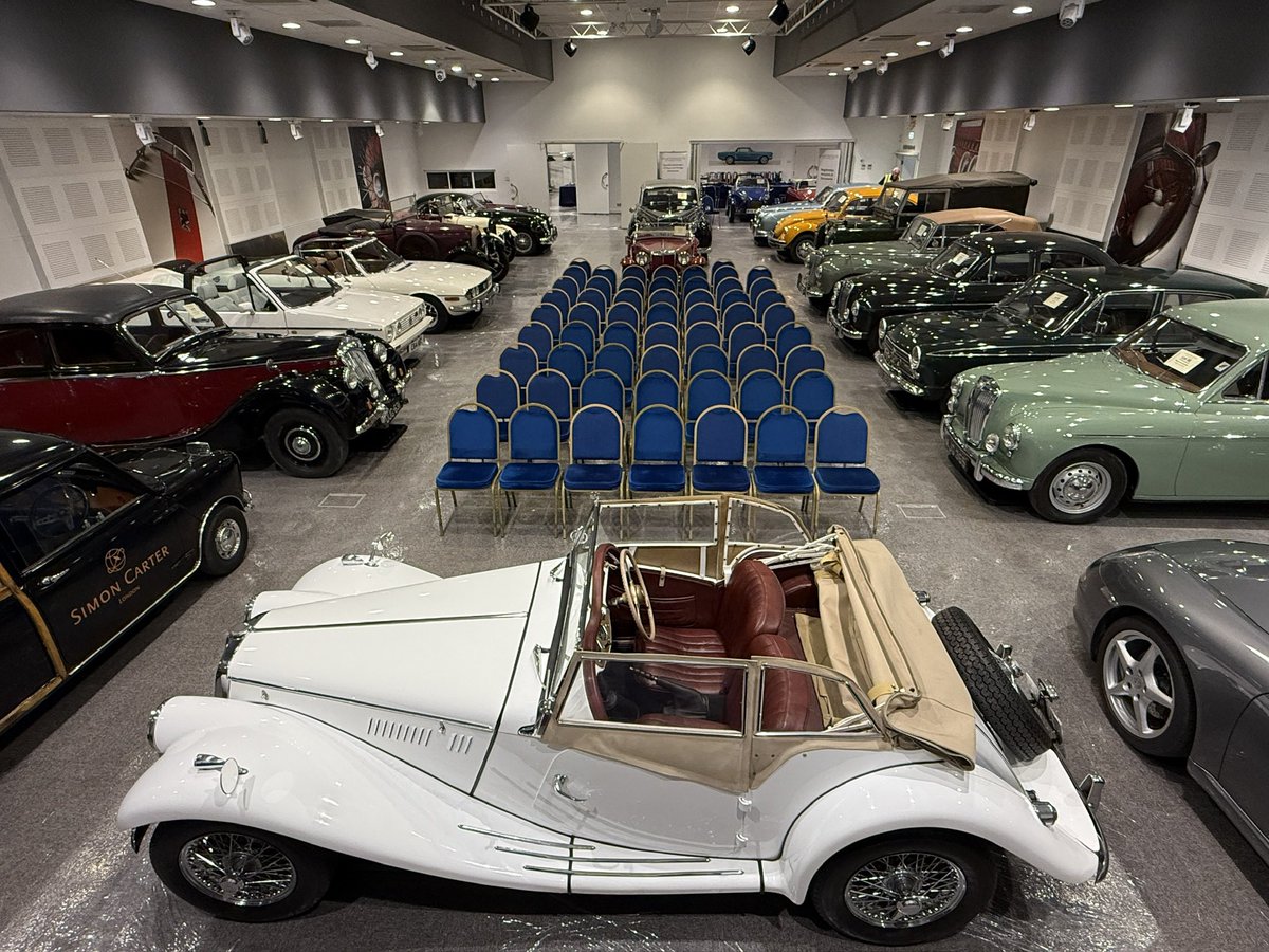 All set up at Haynes for tomorrow’s classic car auction.
You can follow the auction live here
the-saleroom.com/en-gb/auction-…