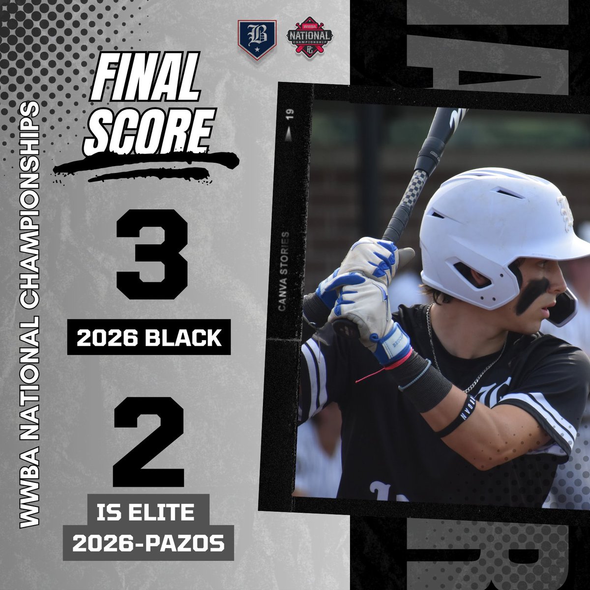Blizzard Tournaments (@blizzardtourna2) on Twitter photo 2026 Black take game 1 of the #WWBA National Championships!
<a href="/ChazBrookins/">Chaz Brookins</a> 3IP, 1H, 0ER, 4K
<a href="/ethan_jeffers20/">Ethan Jeffers</a> 3IP, 0H, 0ER, 5K
<a href="/KeeganFlansburg/">Keegan Flansburg</a> w/ the go ahead 2-run 💣
<a href="/BennyFenske/">Benny Fenske</a> w/ a 2B, 2R, 2BB
<a href="/RourickG88146/">Rourick Gulbrandson</a> 1 for 2 w/ 1B
#BlizzardBaseball 2026 Black take game 1 of the #WWBA National Championships!
<a href="/ChazBrookins/">Chaz Brookins</a> 3IP, 1H, 0ER, 4K
<a href="/ethan_jeffers20/">Ethan Jeffers</a> 3IP, 0H, 0ER, 5K
<a href="/KeeganFlansburg/">Keegan Flansburg</a> w/ the go ahead 2-run 💣
<a href="/BennyFenske/">Benny Fenske</a> w/ a 2B, 2R, 2BB
<a href="/RourickG88146/">Rourick Gulbrandson</a> 1 for 2 w/ 1B
#BlizzardBaseball