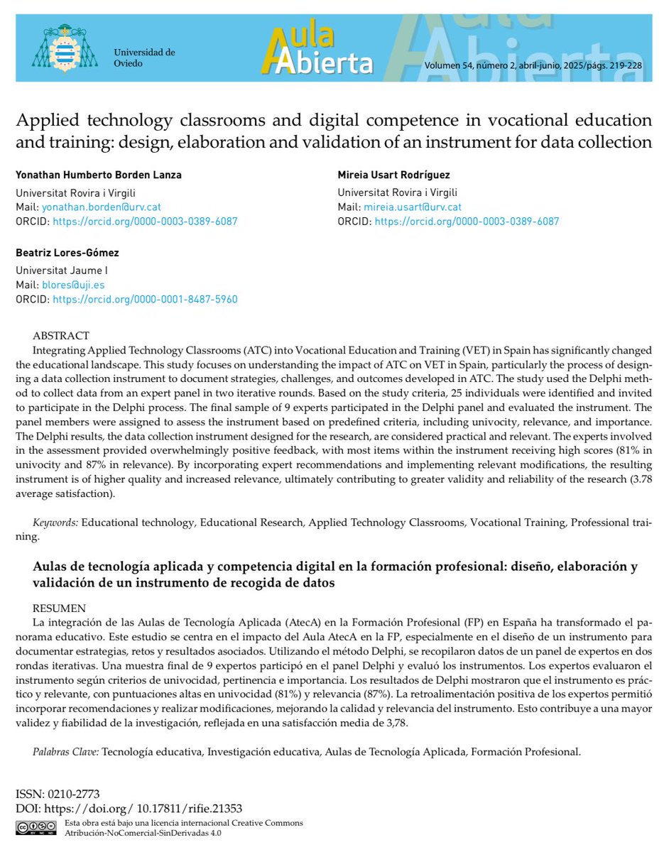 Let your work speak out loud on your behalf 😌🙌🏽
reunido.uniovi.es/index.php/AA/a…