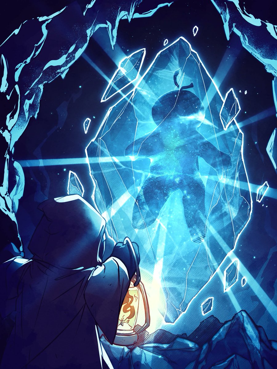 Deep inside the Castle, the air shifted.
A glowing crystal. A sealed figure.
The hum of something ancient, almost alive.
And then it spoke...

“Great. Another Blooper with a torch and no plan.”