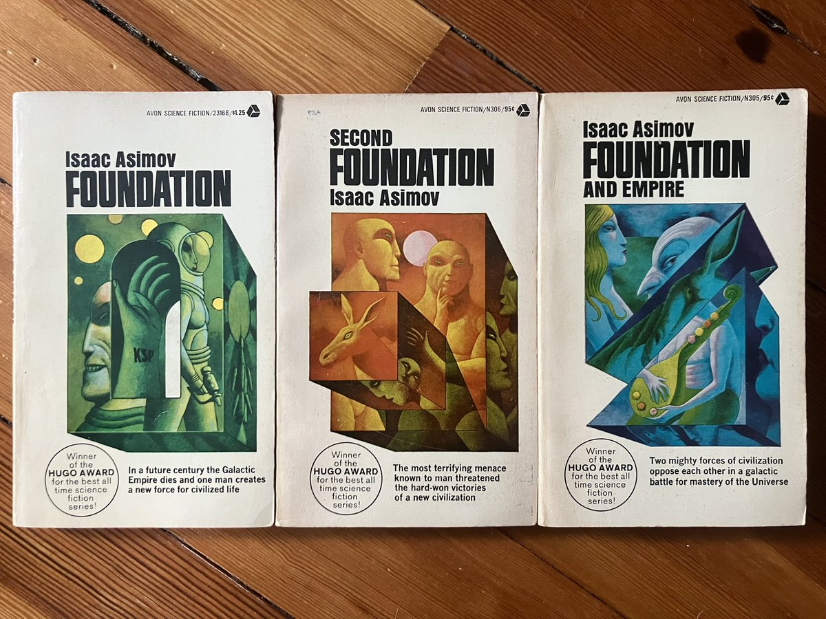 conor_draws's tweet image. Really love these covers. I believe credited to Don Ivan Punchatz, who made the art for the video game Doom.