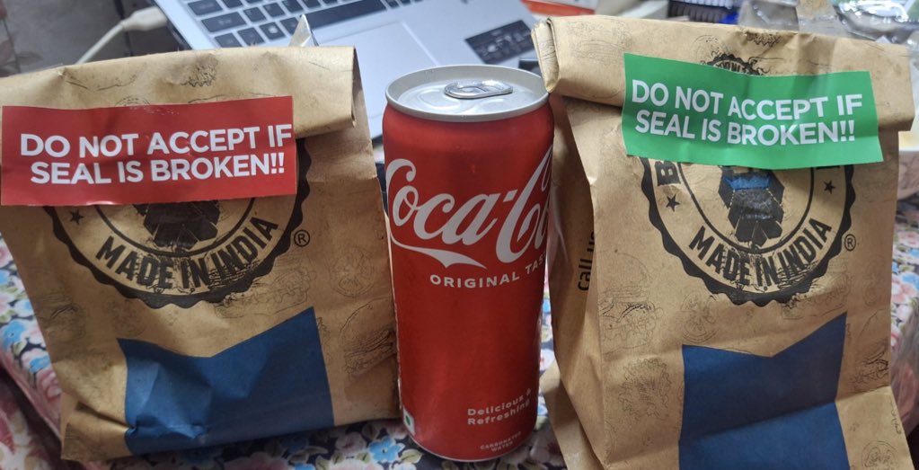 I just received my meal from from zomato. Thanks Zomato for spreading awareness.